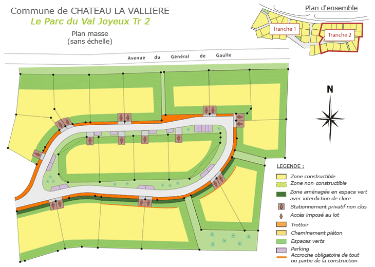 Plan de masse Le Parc du Val Joyeux - Tranche 2