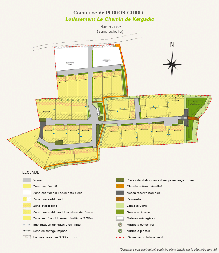 Plan de masse Chemin de Kergadic 